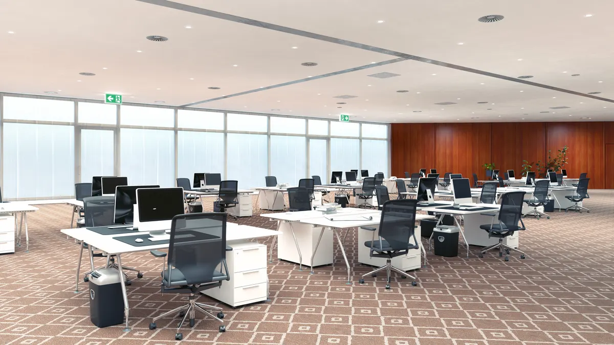 Commercial office carpet cleaned after hours around Chattanooga