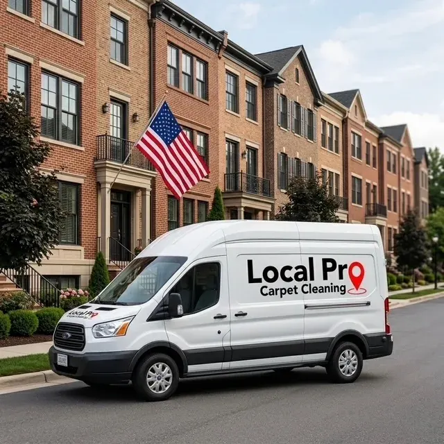 LocalPro Carpet Cleaning van out on a route day around Chattanooga